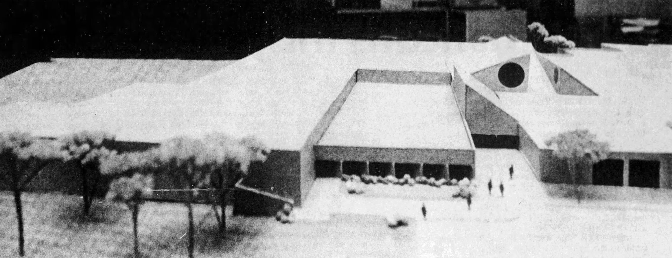 Billings Career Center architectural model, 1973